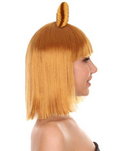 Golden Brown Women's Butterfly Bow Wigs