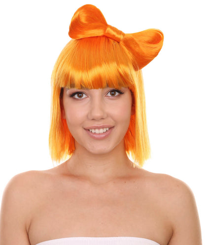 Light Orange Women's Butterfly Bow Wigs