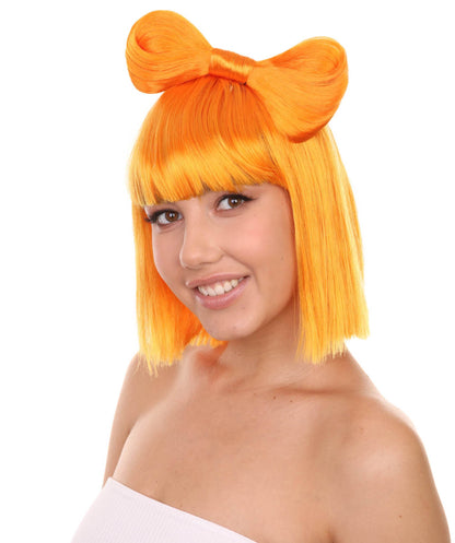 Light Orange Women's Butterfly Bow Wigs