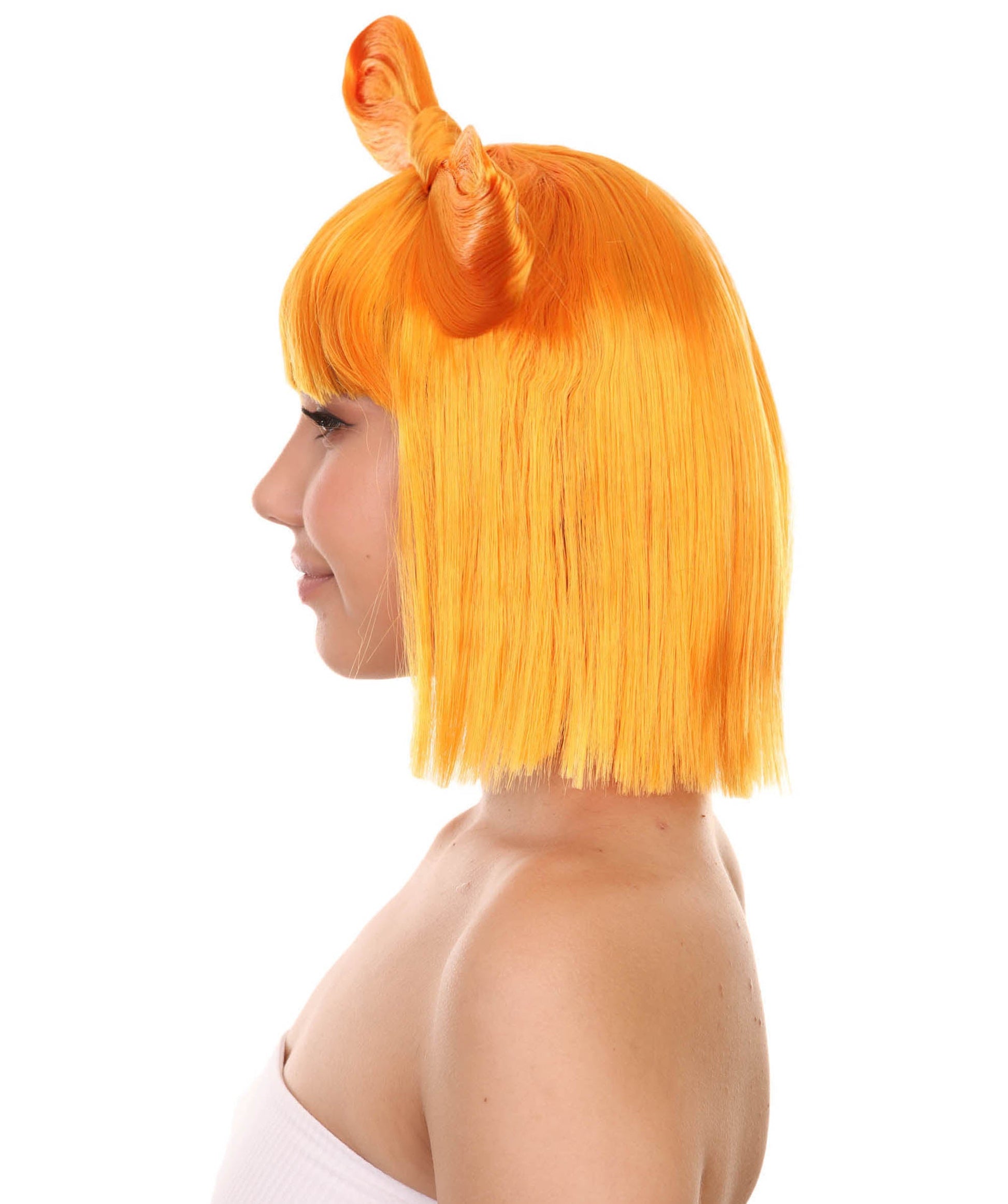 Light Orange Women's Butterfly Bow Wigs