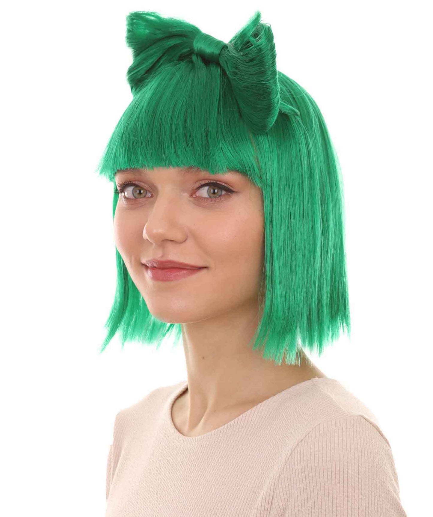 Dark Green Women's Butterfly Bow Wigs