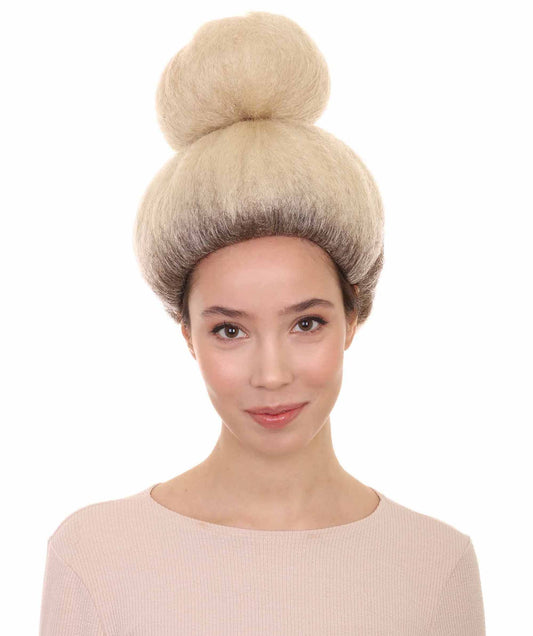 Singer Blonde Big Bun Wig