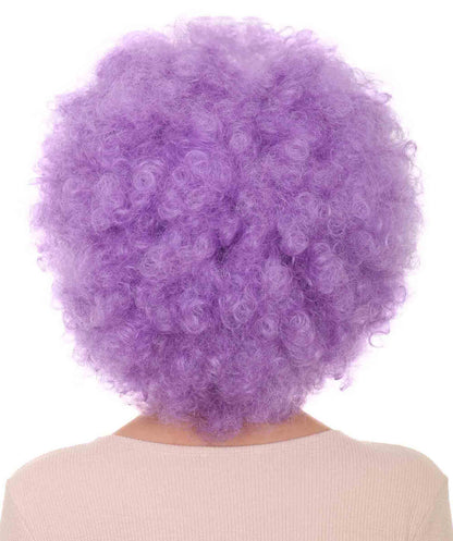 Purple short afro wigs