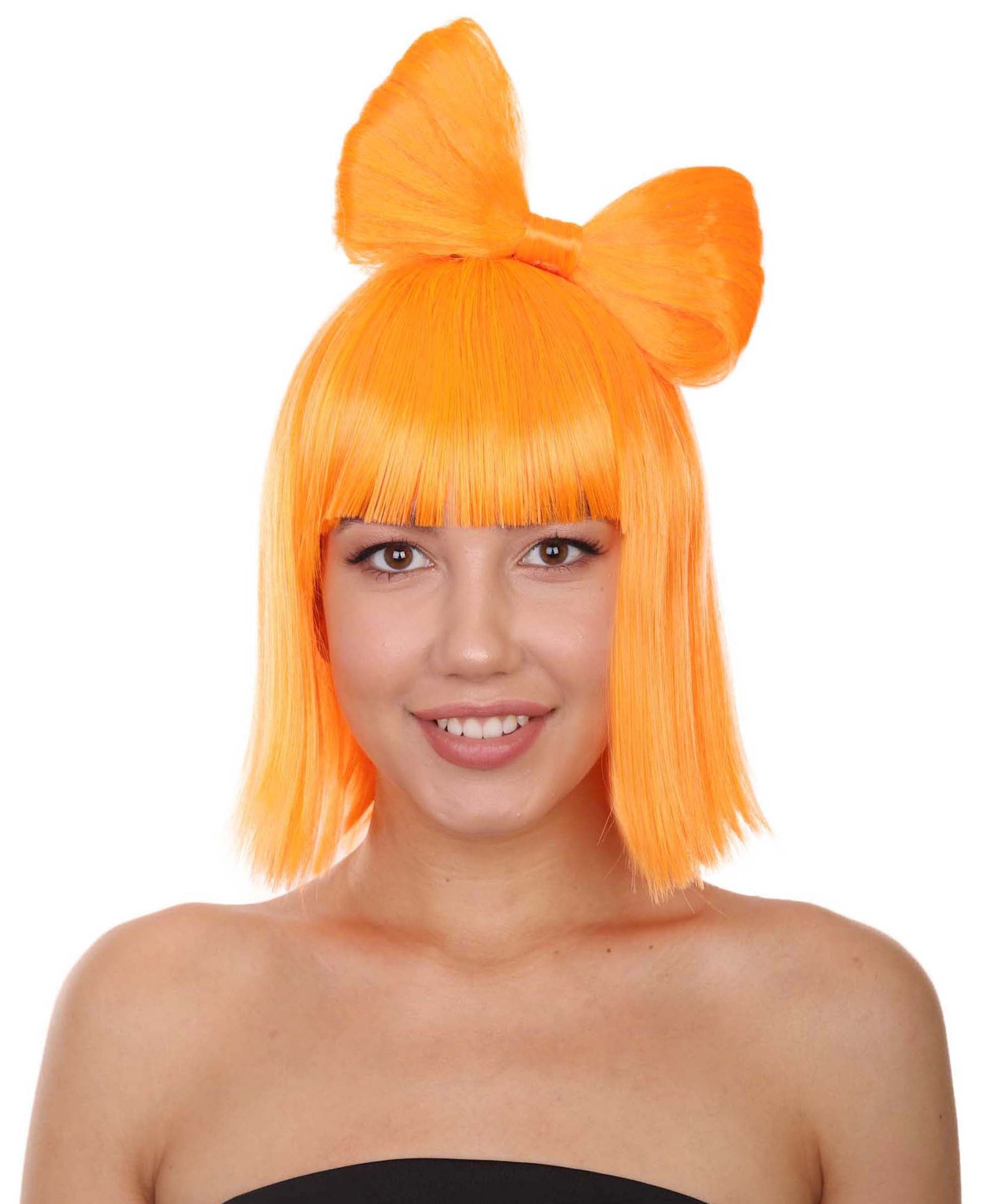 Orange Women's Butterfly Bow Wigs