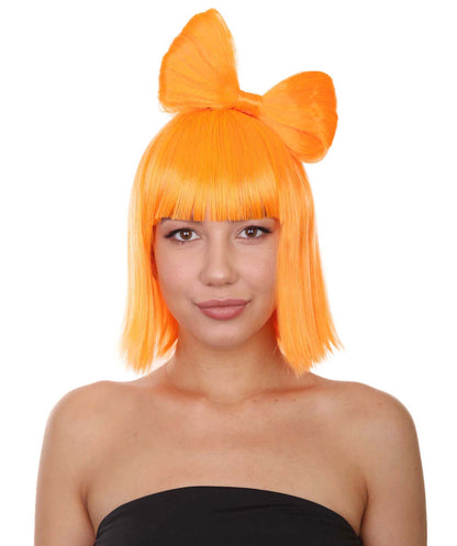 Orange Women's Butterfly Bow Wigs