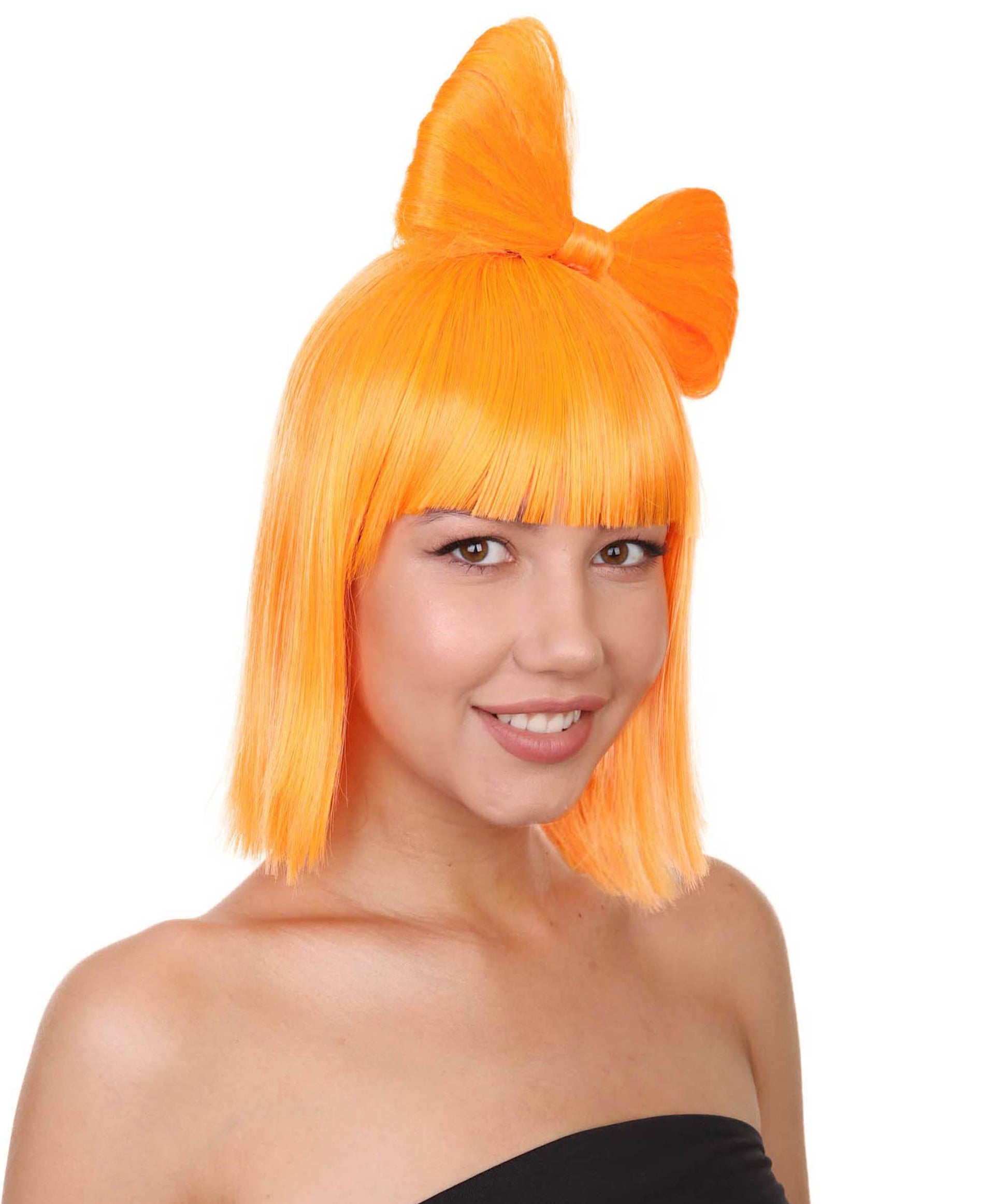 Orange Women's Butterfly Bow Wigs