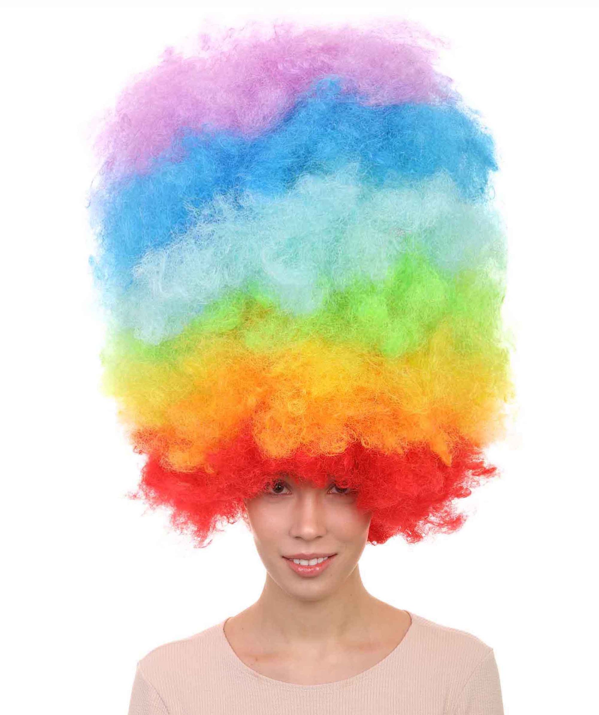 Rainbow Jumbo Afro Wig