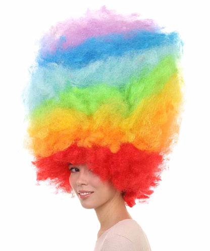 Rainbow Jumbo Afro Wig