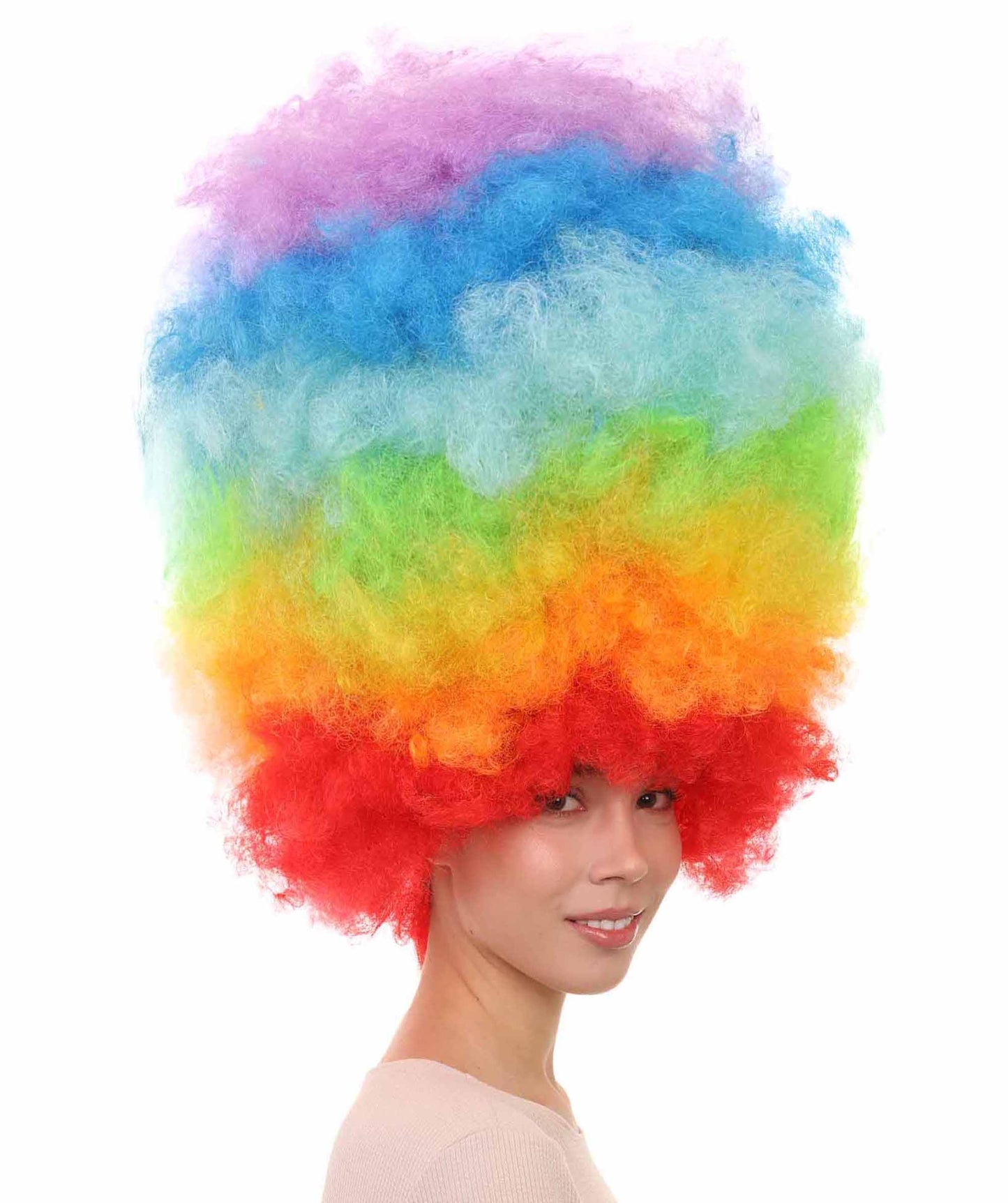 Rainbow Jumbo Afro Wig