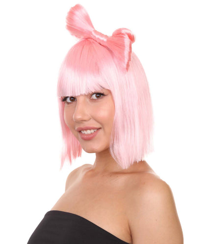 Light Pink Women's Butterfly Bow Wigs