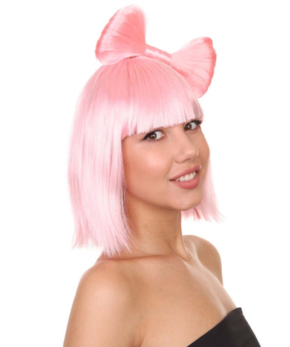 Light Pink Women's Butterfly Bow Wigs