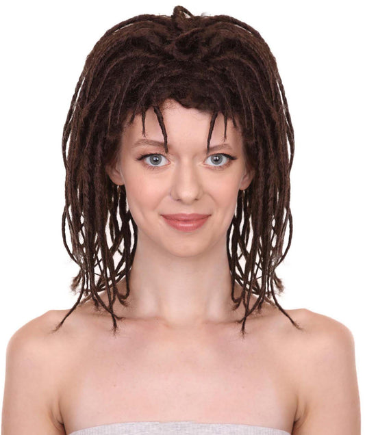 Deluxe Short Dreadlock Wigs | Character Fancy  Halloween Wig | Premium Breathable Capless Cap
