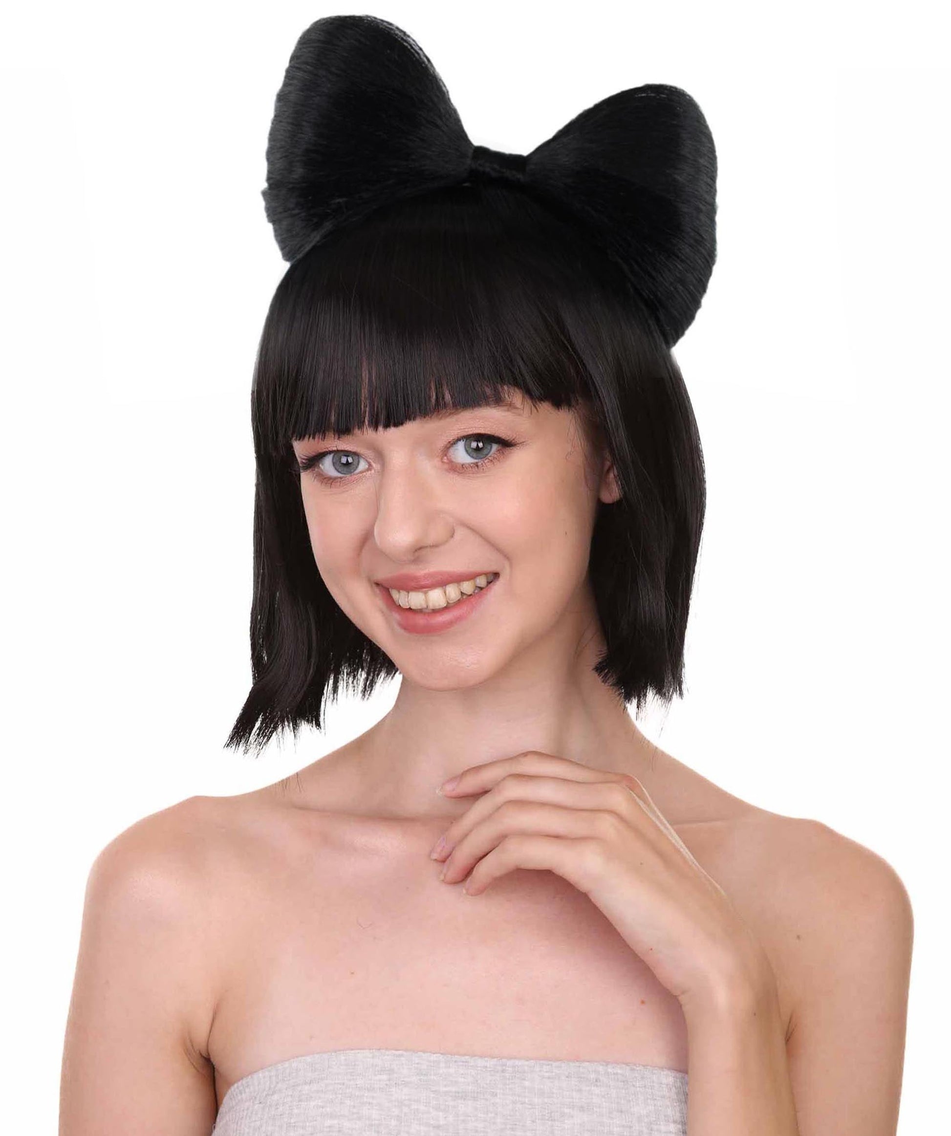 Black Women's Butterfly Bow Wigs