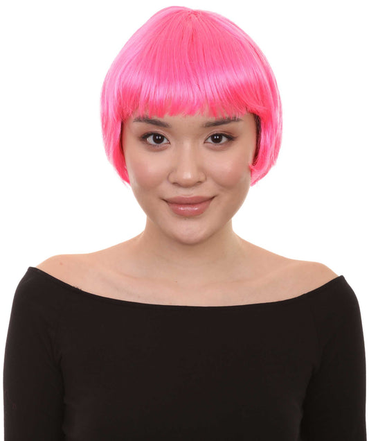 Pink Short Bob Fancy party Wig