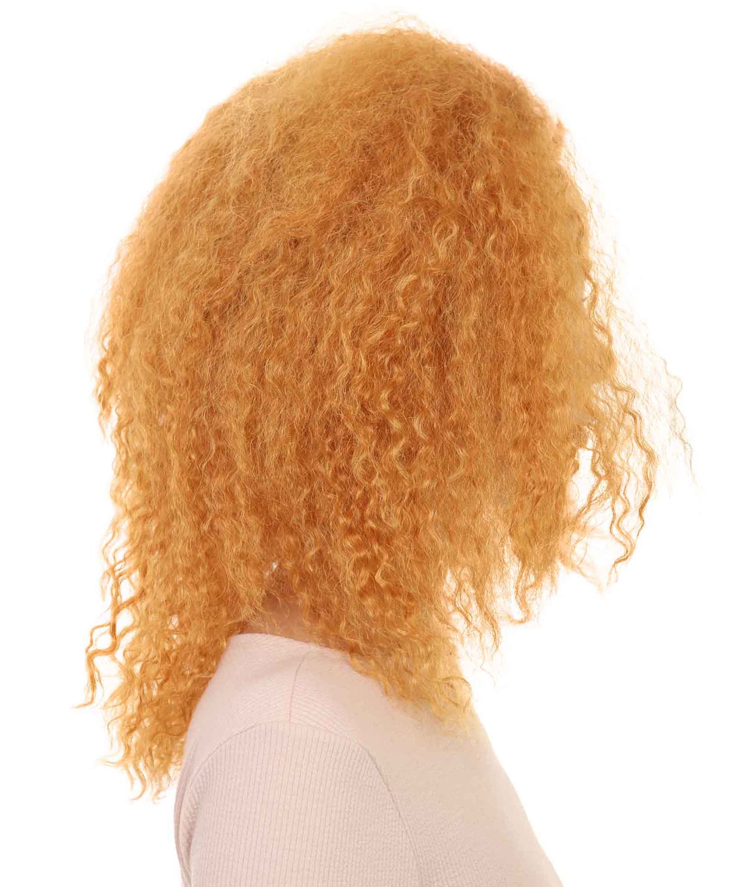 Womens Afro Doll Wig | Orange Fashion Wigs | Premium Breathable Capless Cap