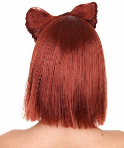 Dark Auburn Women's Butterfly Bow Wigs