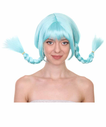 Lt Blue Bavarian Girl Women's Wig