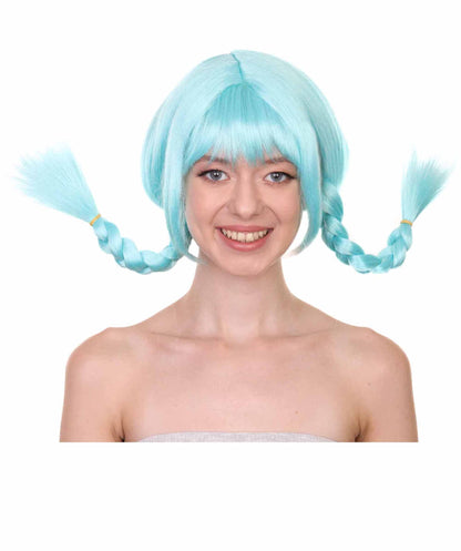 Lt Blue Bavarian Girl Women's Wig