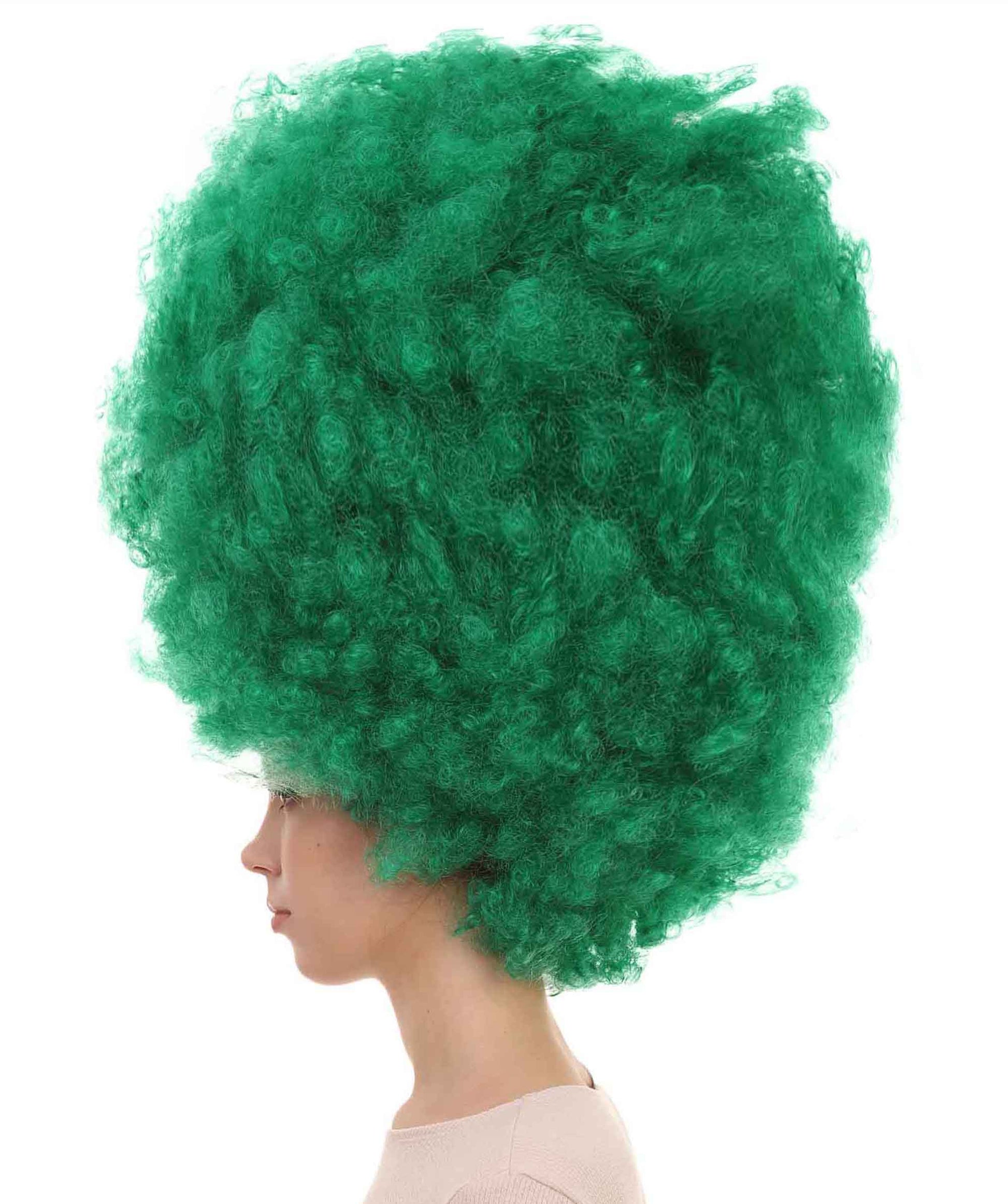  Green Jumbo Afro Wig