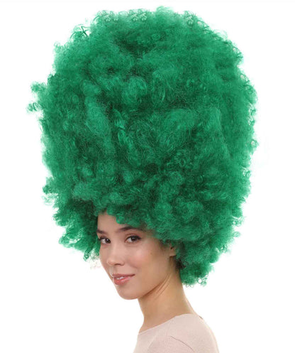  Green Jumbo Afro Wig