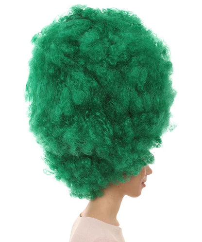  Green Jumbo Afro Wig