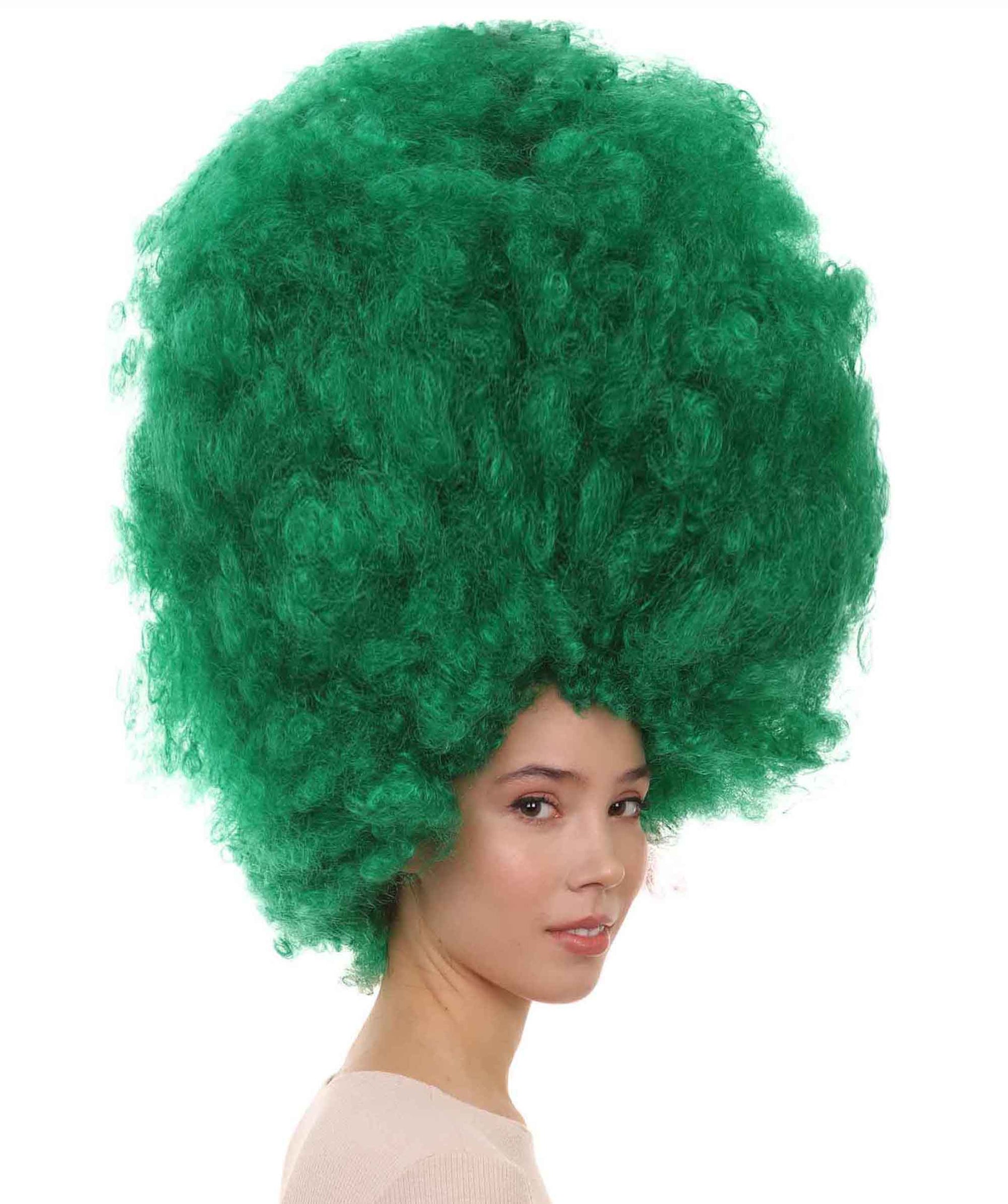  Green Jumbo Afro Wig