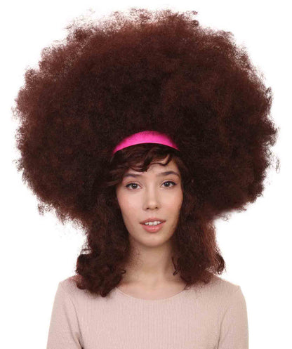 Women's Super Size Jumbo Afro Wig | Brown Sports Wigs