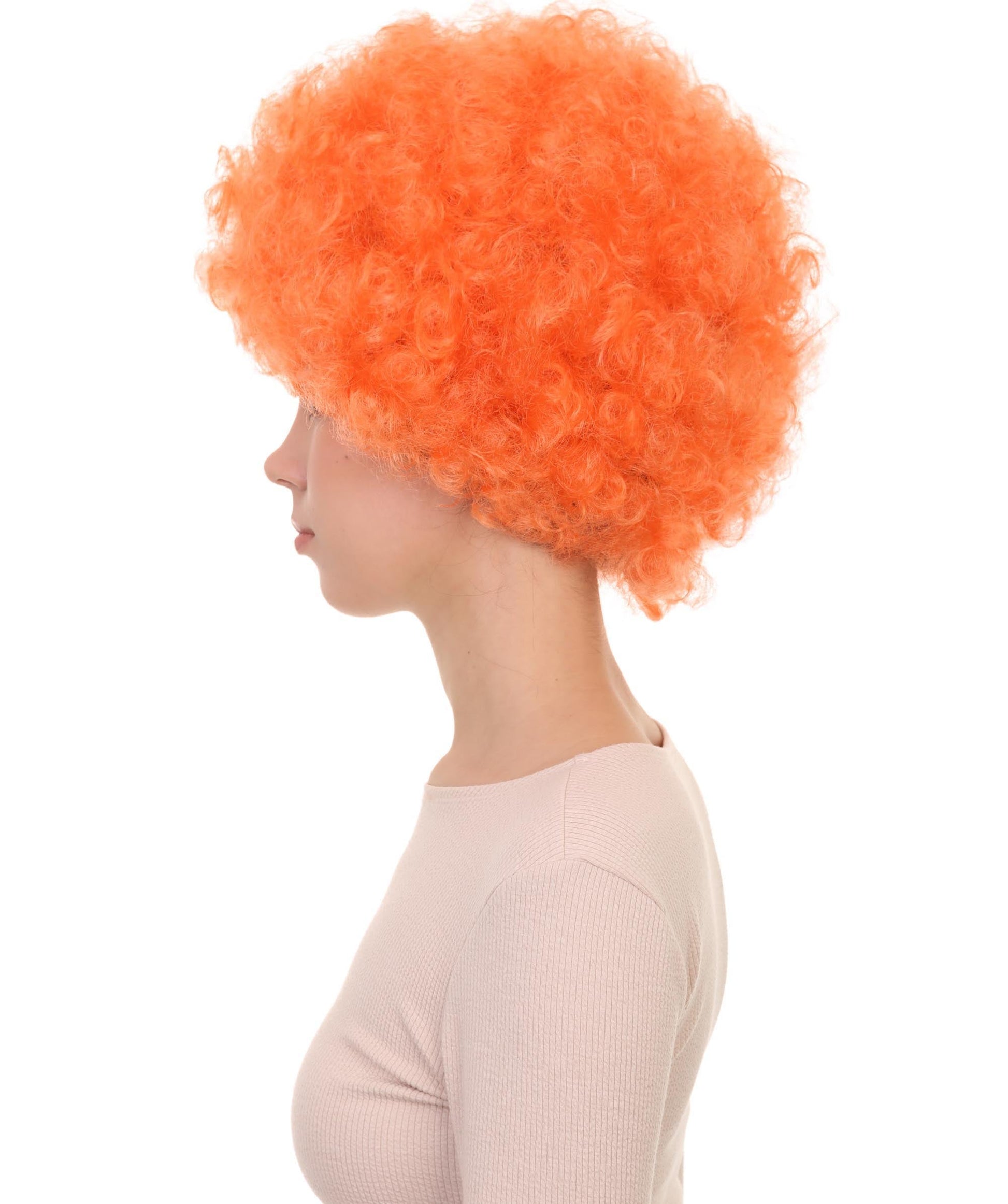 Orange Jumbo Fancy Afro Wig 