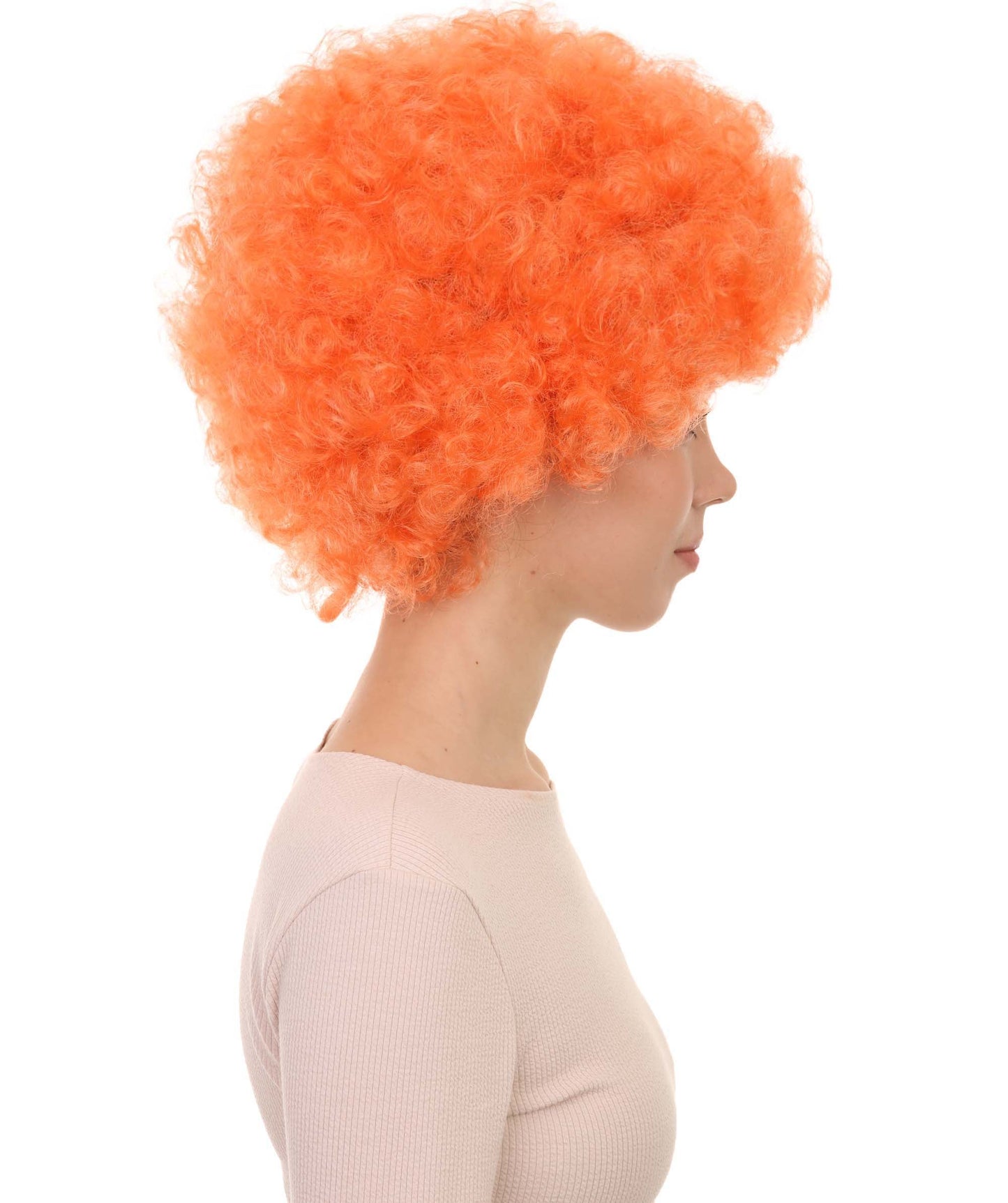 Orange Jumbo Fancy Afro Wig 