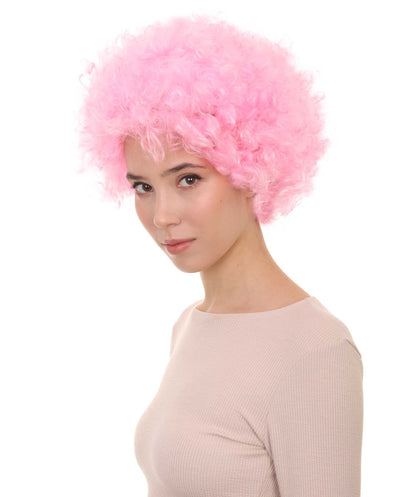 Lt Pink Unisex Afro Wig