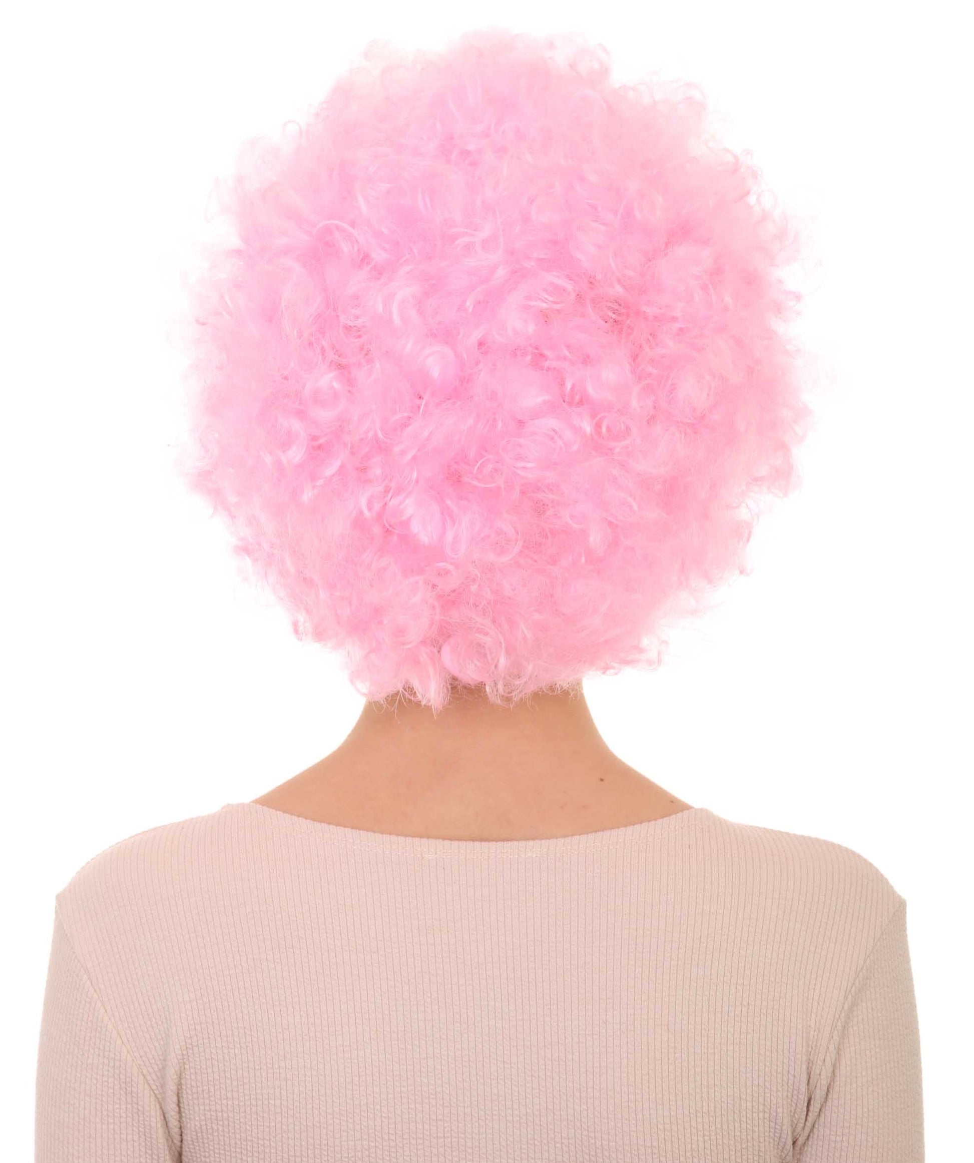 Lt Pink Unisex Afro Wig