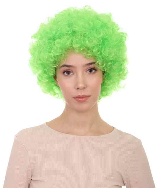 Green Green Afro Wig 