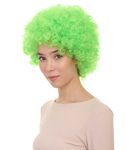 Green Afro Wig 