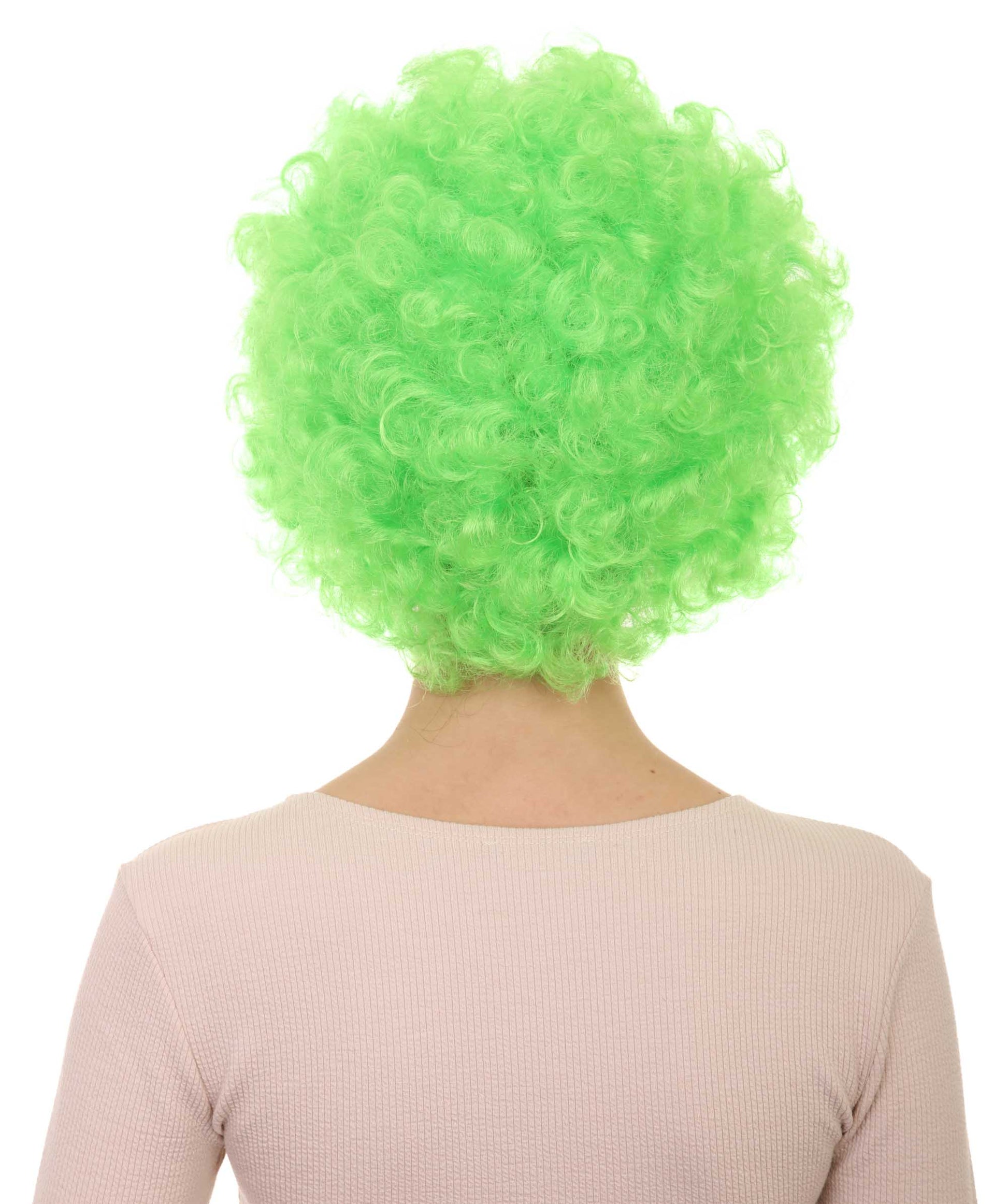 Green Afro Wig 