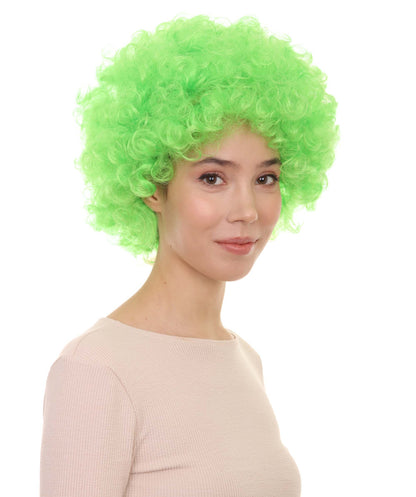 Green Afro Wig 