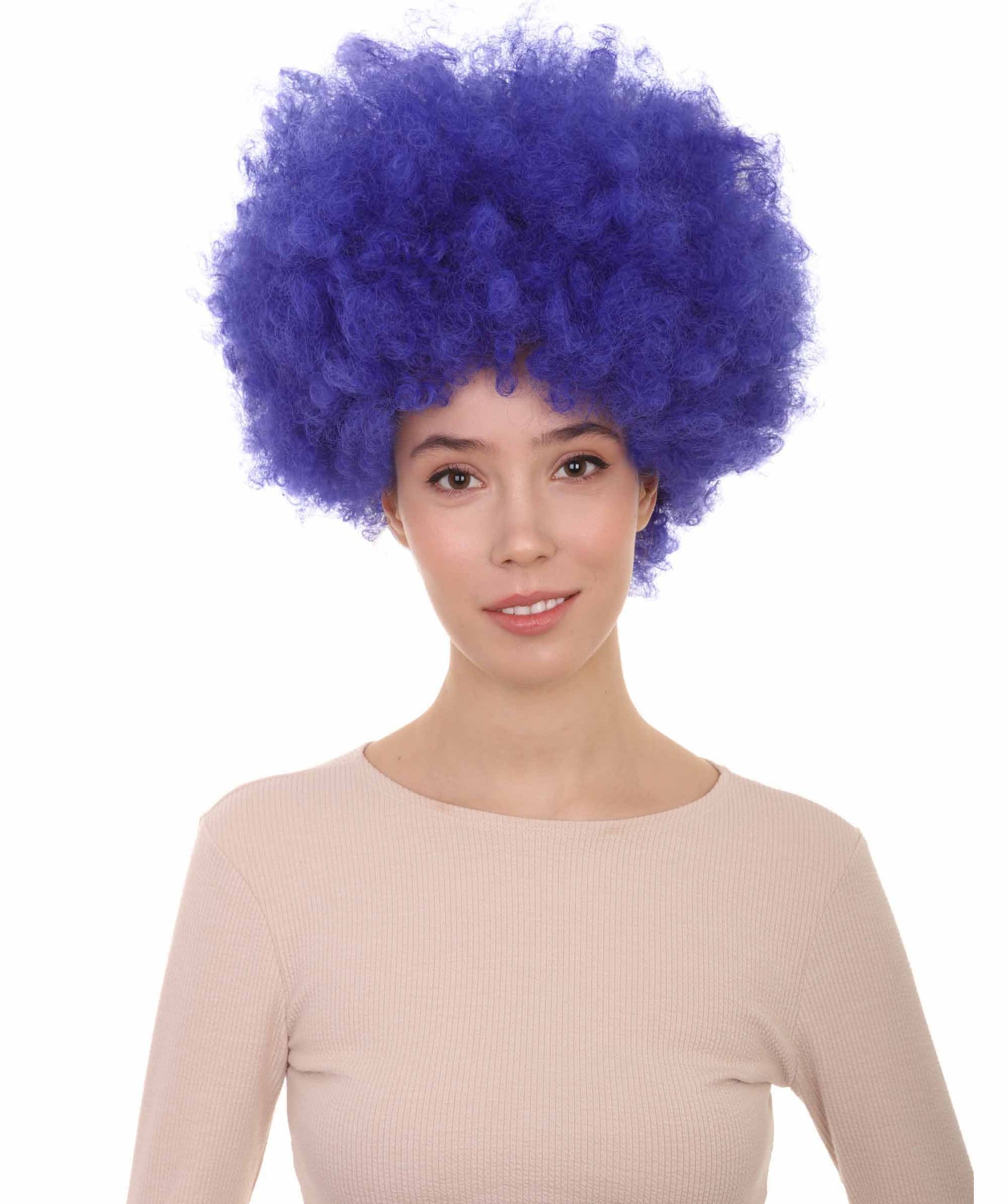 Blue best unisex afro wigs