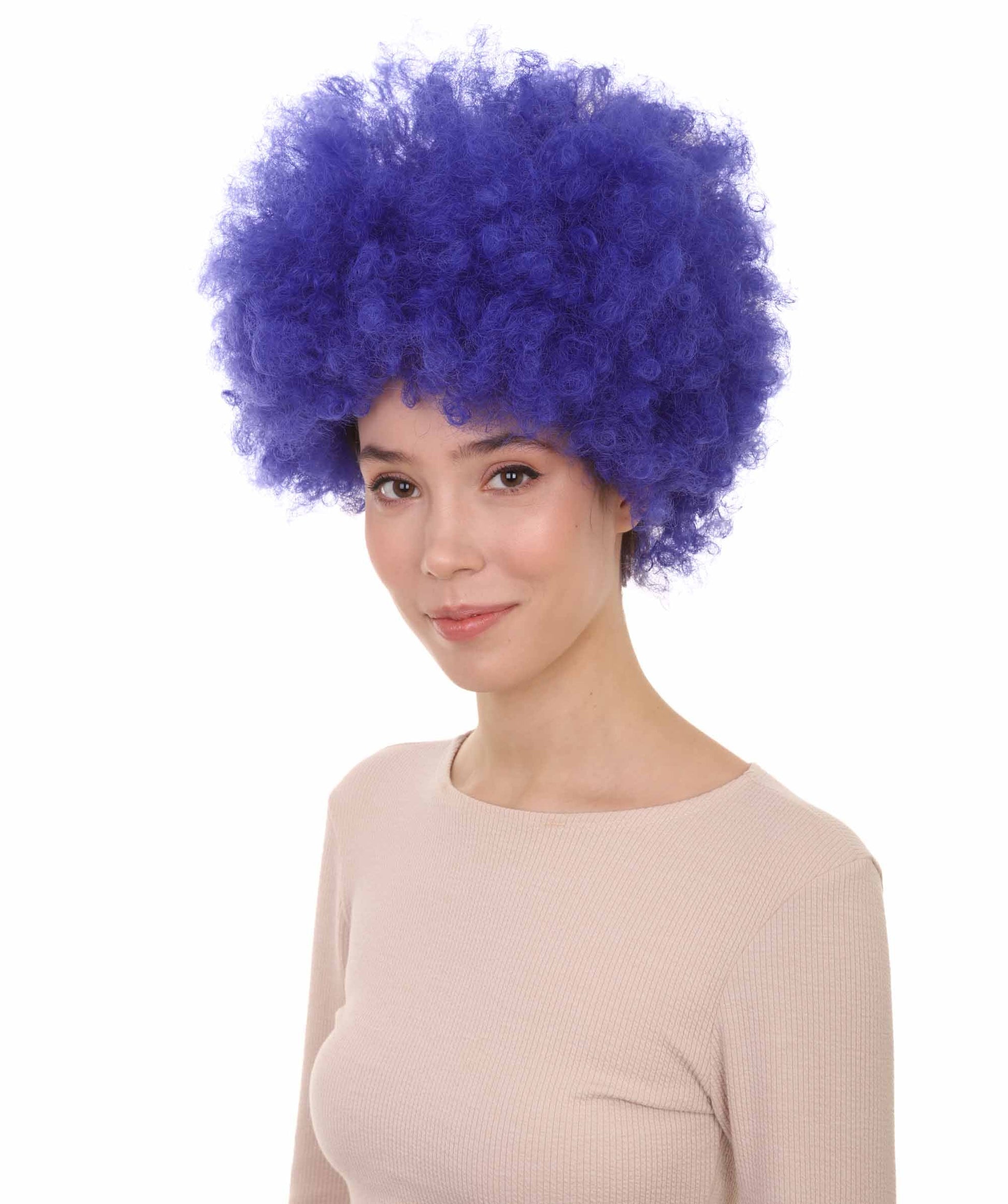 Blue best unisex afro wigs