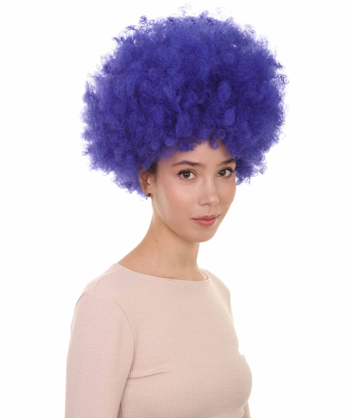 Blue best unisex afro wigs