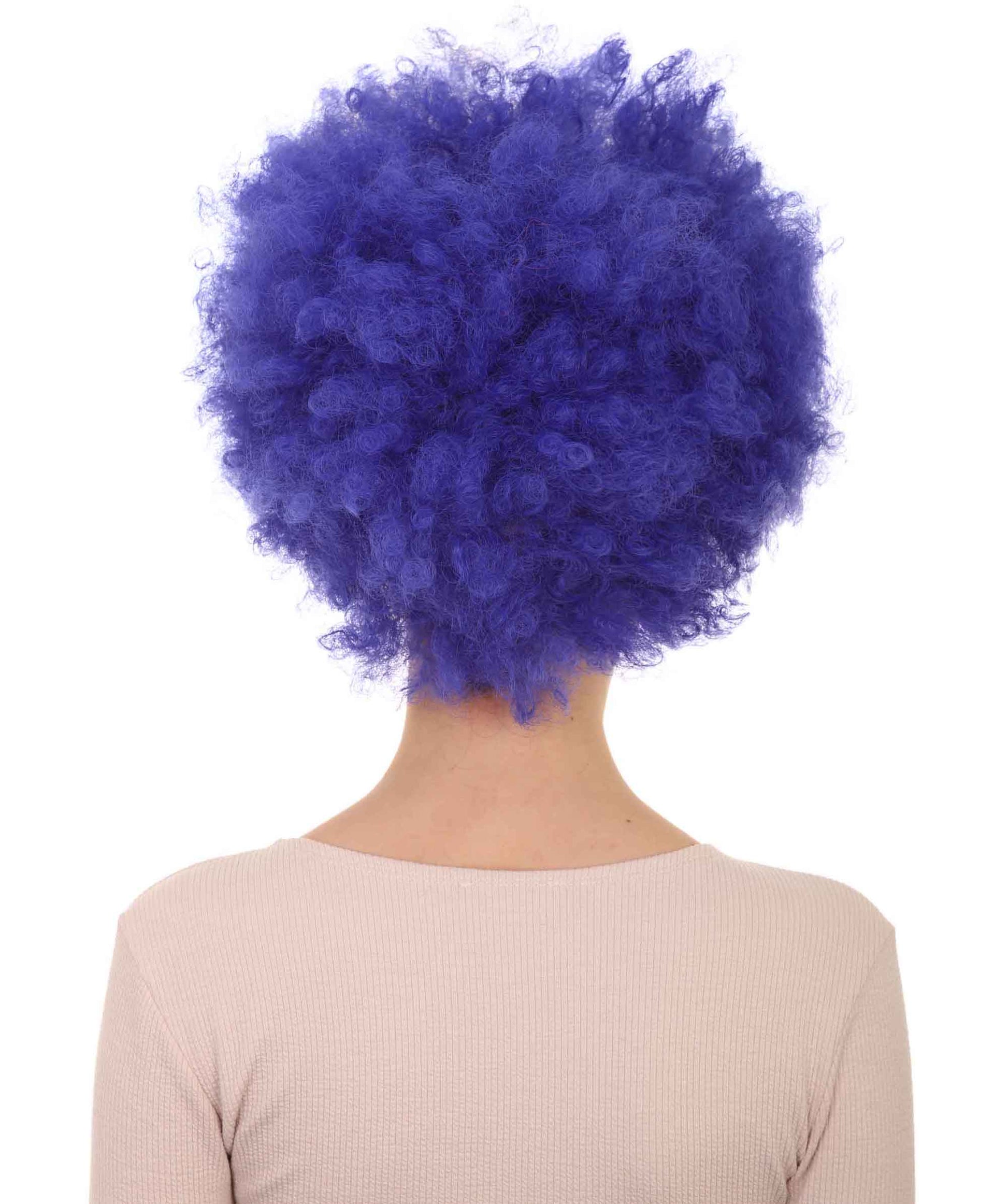 Blue best unisex afro wigs