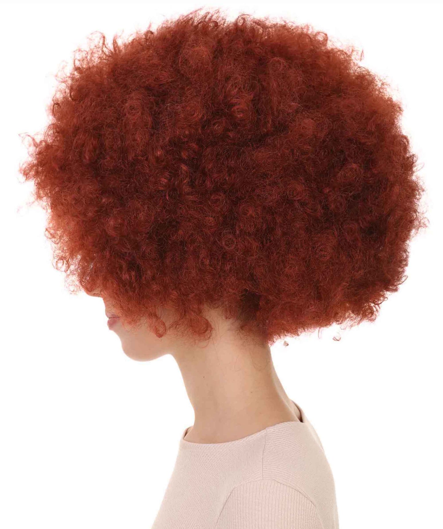 Auburn short afro wigs