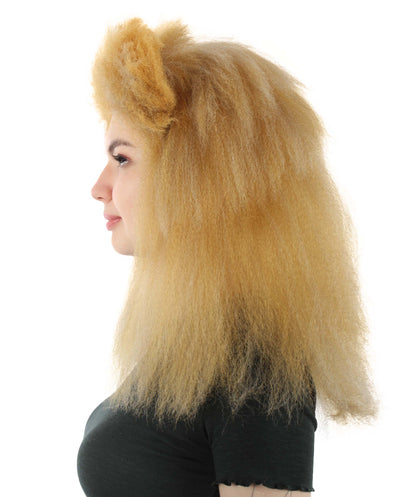 HPO Orange and Tan Lion wig  - Long Synthetic Fibers