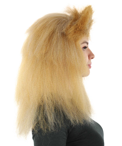 HPO Orange and Tan Lion wig  - Long Synthetic Fibers