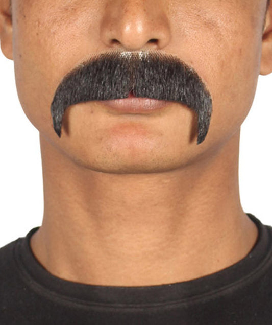 Black Facial Horseshoe Moustache