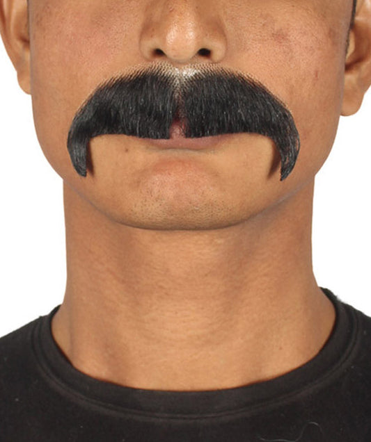 Black horseshoe style moustache