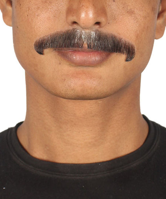 Dark Brown Stylish Moustache