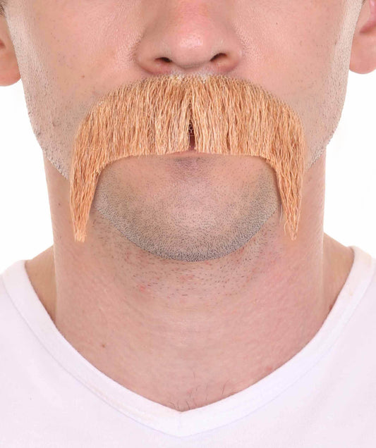 Brown  Horseshoe Human Hair Mustache Styles