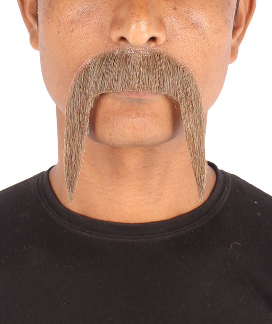 Mix Brown famous horseshoe mustache