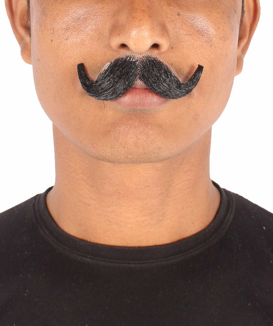 Black small imperial mustache