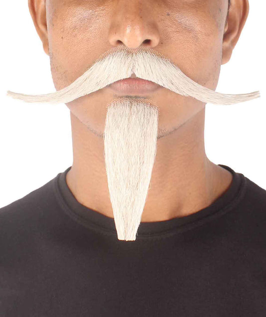 Black Mustache and Goatee Set