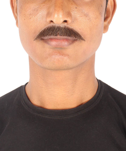 Dark Brown Human brown mustache